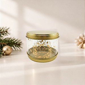 Lata Clean de Natal - Essência - 10x7cm - 1 unidade - Cromus - Rizzo
