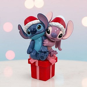 Enfeite para Pendurar de Natal - Stitch e Angel - 10cm - 1 unidade - Cromus - Rizzo
