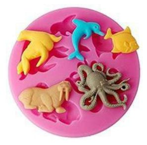 Molde de silicone Fundo do Mar S250 Molds Planet Rizzo Confeitaria