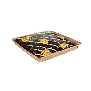 Forma Quadrada para Brownie G sem tampa 5 un. Ecopack Rizzo Confeitaria