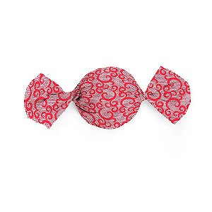 Papel Trufa 15x16cm - Renda Vermelha - 100 unidades - Cromus