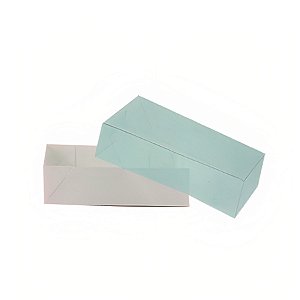 Caixa Transparente de Acetato Branca - Ref.CH-03 - 17X12,5X3 - 20 unidades - CAC - Rizzo