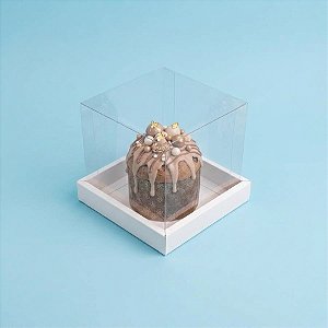Caixa para Panetone 100g (10cm x 10cm x 10cm) Branca - 10 unidades - Assk - Rizzo