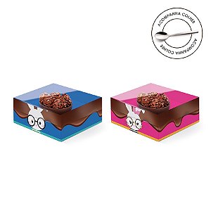 Caixa Meio Ovo de Colher 50g New Practice Páscoa Cores - 6 unidades - 11,5cmx9cmx5,5cm - Cromus Páscoa - Rizzo Confeitaria