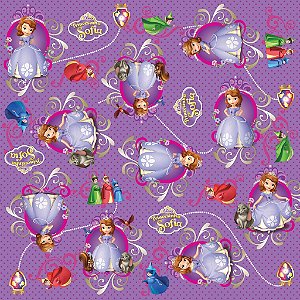 Folha para Embalar Ovos de Páscoa Reino de Sofia 69x89cm - 05 unidades - Cromus Páscoa - Rizzo Confeitaria