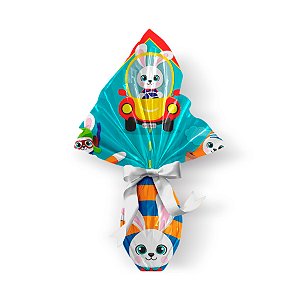 Saco Express para Ovos de 150g a 200g - 32cm x 32cm - Transporte - 05 unidades - Cromus Páscoa - Rizzo Confeitaria