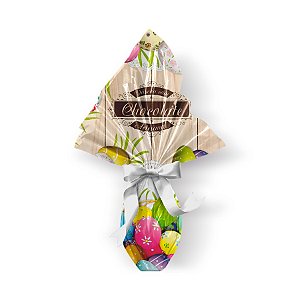 Saco Express para Ovos de 250g a 350g - 35cm x 35cm - Chocoarte - 05 unidades - Cromus Páscoa - Rizzo Confeitaria