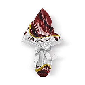 Saco Express para Ovos de 250g a 350g - 35cm x 35cm - Chocolícia - 05 unidades - Cromus Páscoa - Rizzo Confeitaria