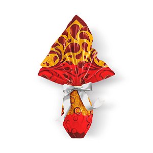 Saco Express para Ovos de 250g a 350g - 35cm x 35cm - Gotas de Sabor - 05 unidades - Cromus Páscoa - Rizzo Confeitaria