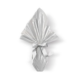 Saco Express para Ovos de Coração de - 250g a 350g - 37,5cm x 37,5cm - Incolor - 05 unidades - Cromus Páscoa - Rizzo Confeitaria