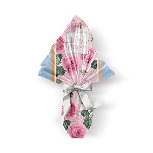 Saco Express para Ovos de 350g a 500g - 39cm x 39cm - Bosque - 05 unidades - Cromus Páscoa - Rizzo Confeitaria