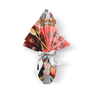 Saco Express para Ovos de 350g a 500g - 39cm x 39cm - Receita de Páscoa - 05 unidades - Cromus Páscoa - Rizzo Confeitaria