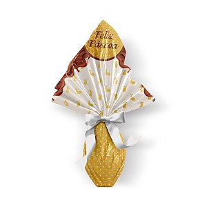 Saco Express para Ovos de 750g a 1Kg - 49cm x 49cm - Coleção Elis - 05 unidades - Cromus Páscoa - Rizzo Confeitaria