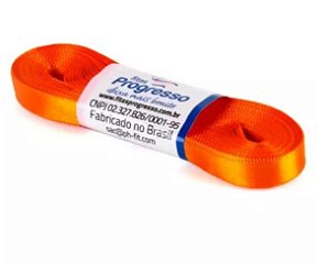 Fita de Cetim Progresso 10mm nº2 - 10m Cor 066 Laranja - 01 unidade