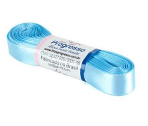 Fita de Cetim Progresso 15mm nº3 - 10m Cor 212 Azul Bebê - 01 unidade