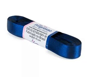 Fita de Cetim Progresso 15mm nº3 - 10m Cor 215 Azul Marinho - 01 unidade