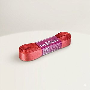 Fita de Cetim Progresso 15mm - 10m Cor 244 Goiaba - 01 unidade