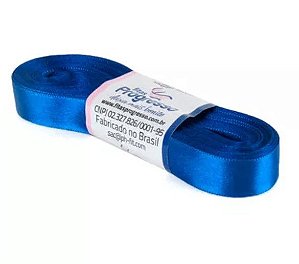 Fita de Cetim Progresso 15mm nº3 - 10m Cor 276 Azul Pavão - 01 unidade