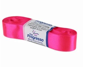 Fita de Cetim Progresso 22mm nº5 - 10m Cor 279 Rosa Cítrico - 01 unidade