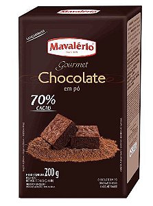 Chocolate Gourmet em Pó 70% Cacau - 200g - Mavalério - Rizzo