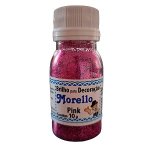 Pó para Decoração - Brilho Pink - Morello - 10g - Rizzo Confeitaria