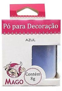 Pó para decoração - Azul - 8g - Mago