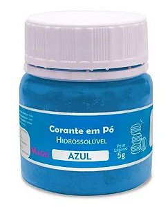 Corante em pó Hidrossolúvel - Azul - 5g - Mago