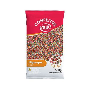 Confeito Miçanga 8 Cores - 500g - Mix