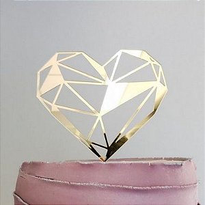 Topo de Bolo 50 Anos Glitter Dourado Sonho Fino Rizzo Confeitaria - Rizzo  Embalagens