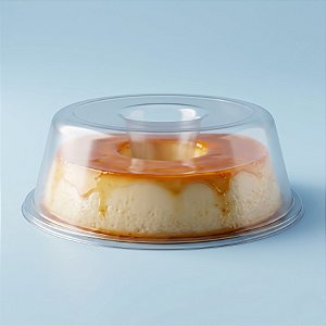Forma para Pudim G com tampa 6 un. Plastilânia - Rizzo Confeitaria
