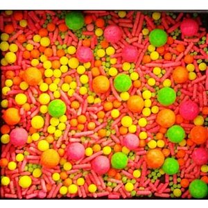 Sprinkles Neon Misto 60g - Morello - Rizzo Confeitaria