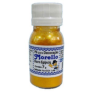 Pó para Decoração - Ouro Egipcio - Morello - 7g - Rizzo Confeitaria