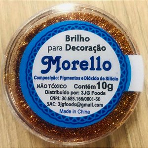 Pó para Decoração - Brilho Bronze - Morello - 10g - Rizzo Confeitaria