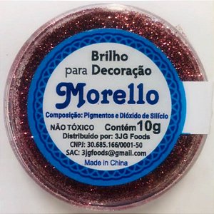 Pó para Decoração - Brilho Rosa Claro - Morello - 10g - Rizzo Confeitaria