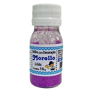 Pó para Decoração - Brilho Lilás - Morello - 10g - Rizzo Confeitaria