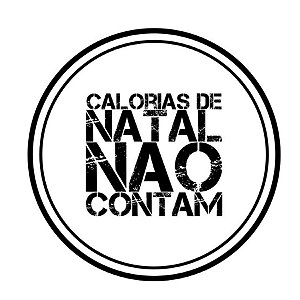 Carimbo Artesanal Calorias de Natal não Contam - Cod.RI-054 - Rizzo Confeitaria