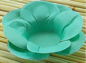 Forminha para Doces Floral Leka  Colorset Verde Água ( Tiffany) - 40 unidades - Decorart
