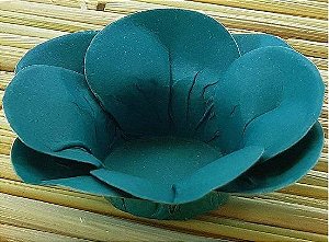 Forminha para Doces Floral Leka  Colorset Azul Turqueza - 40 unidades - Decorart