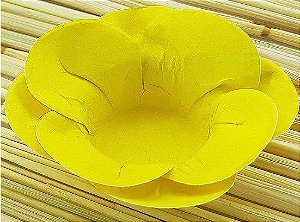 Forminha para Doces Floral Leka  Colorset Amarelo Claro - 40 unidades - Decorart