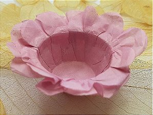 Forminha para Doces Floral em Seda Nude - 40 unidades - Decorart