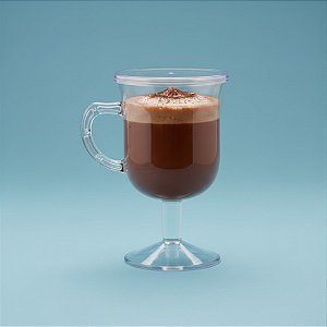 Taça PIT 130/1 com Tampa Capuccino 4uni - Plastilânia
