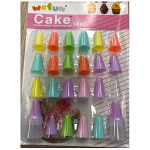 Kit Bicos Plásticos 26pcs Blessed - Rizzo Confeitaria