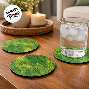 Porta Copo Decorativo - Folhas - KPCL-014 - Litoarte Rizzo Confeitaria