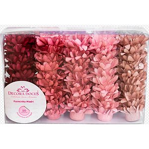 Forminha para Doces Finos - Madri Tons Rosas - 50 unidades - Decora Doces - Rizzo