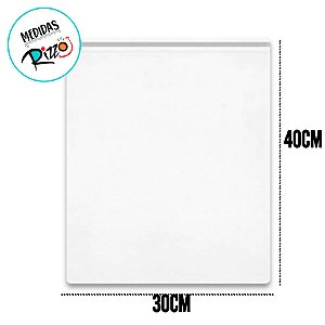 Saco Adesivado com Furo - 30x40cm - Rizzo