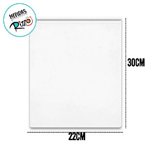 Saco Adesivado com Furo - 22x30cm - Rizzo