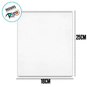 Saco Adesivado com Furo - 18x25cm - Rizzo