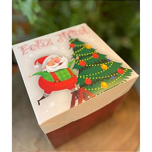 Tag de MDF Papai Noel Feliz Natal 8,6cm - 01 unidade - Litoarte - Rizzo  Embalagens - Rizzo Embalagens