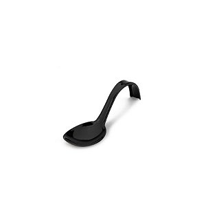Colher Curvada Preta - 10 unidades - 13 cm - Rizzo