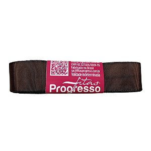 Fita Gorgurão Progresso 11mm nº2 - 10m Cor 340 Marrom Café - 01 unidade